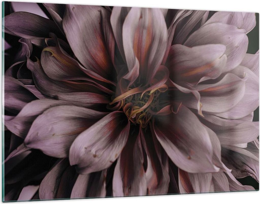 Bilder auf glas - Einteilig - Blumenstrauß Künstlerisch Blume - 120x80cm - Glasbilder - Wandbilder - Bilder - Wanddekoration aus Glas - Glas Bild...