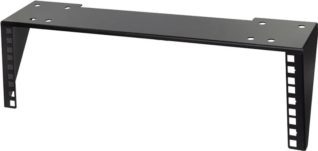 Support Rack Réseau 19 Pouces 3U Noir Fixation Murale ou sous Bureau