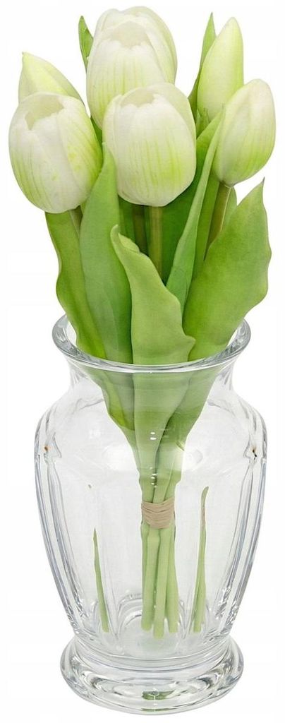 Künstliche Tulpen Silikon Blumenstrauß 7 Stück Realistisch Dekoration für Vase