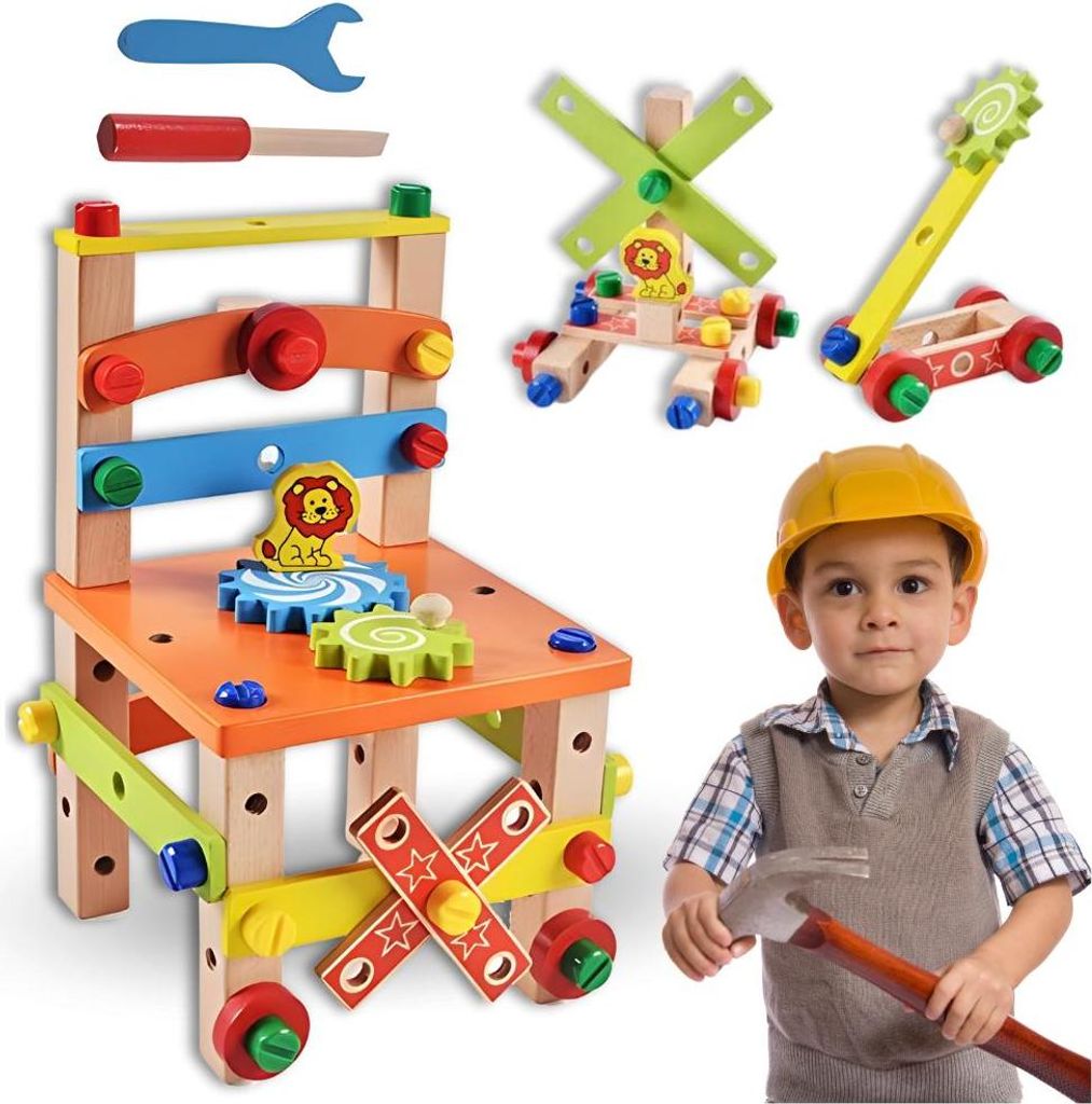 Set in legno da laboratorio per bambini con piccoli Immagine del prodotto 