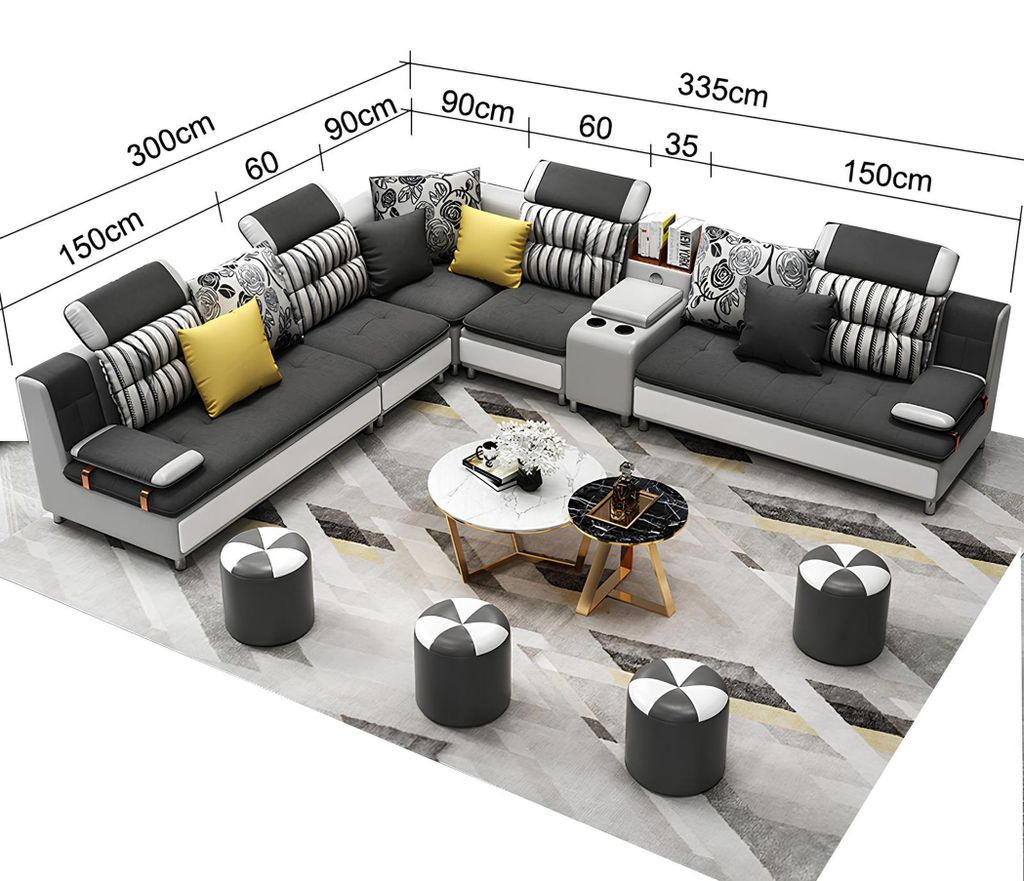 Ecksofa L Form Modernes Sofa Ledersofa Polster Wohnlandschaft Design Couchen Neu