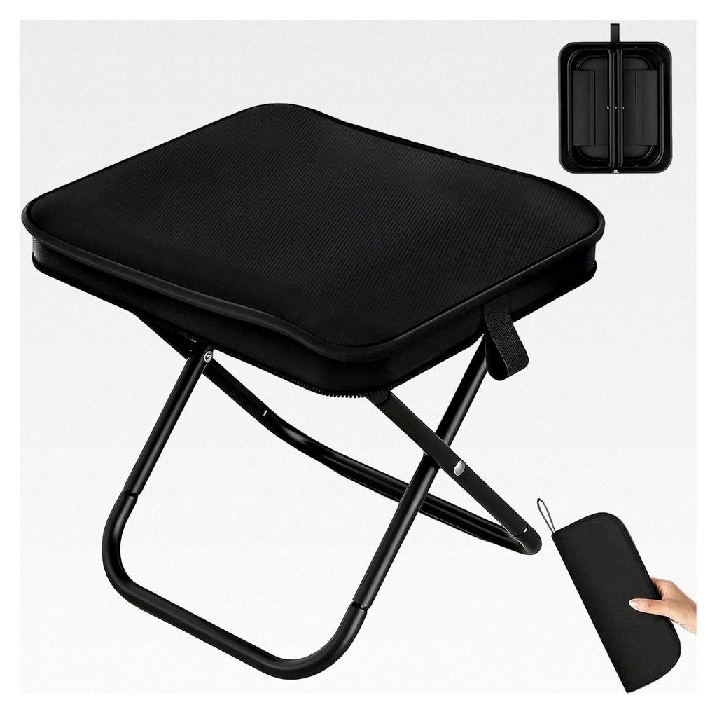 Klapphocker für Camping und Garten, tragbarer Falthocker für Outdoor-Aktivitäten