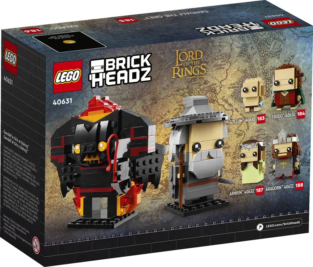 LEGO 40631 Gandalf le Gris et Balrog avec détails authentiques et socles