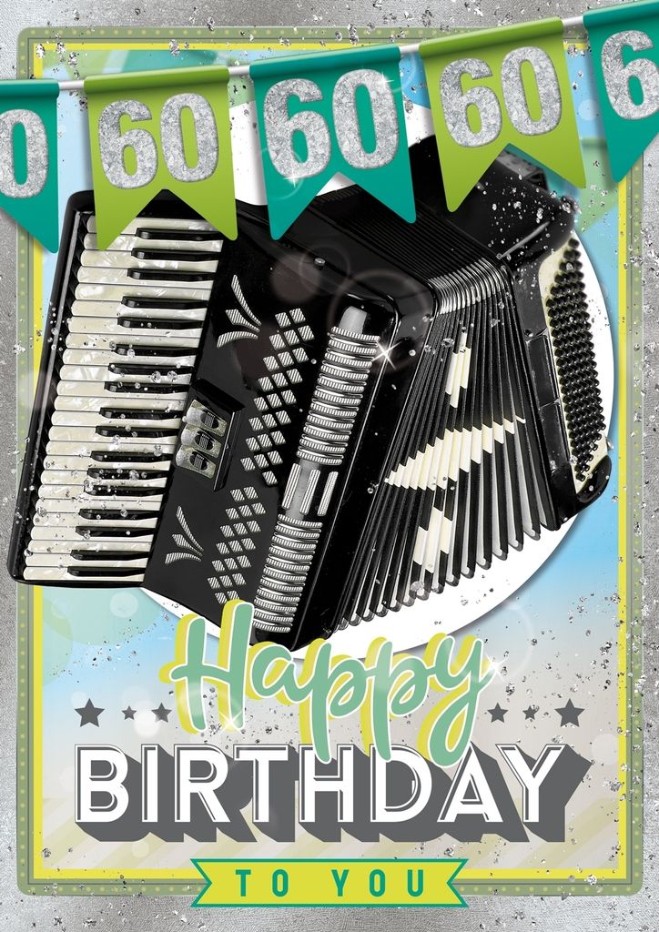 60. Geburtstag - Great Cards - Soundkarte und Lichtkarte im Format
