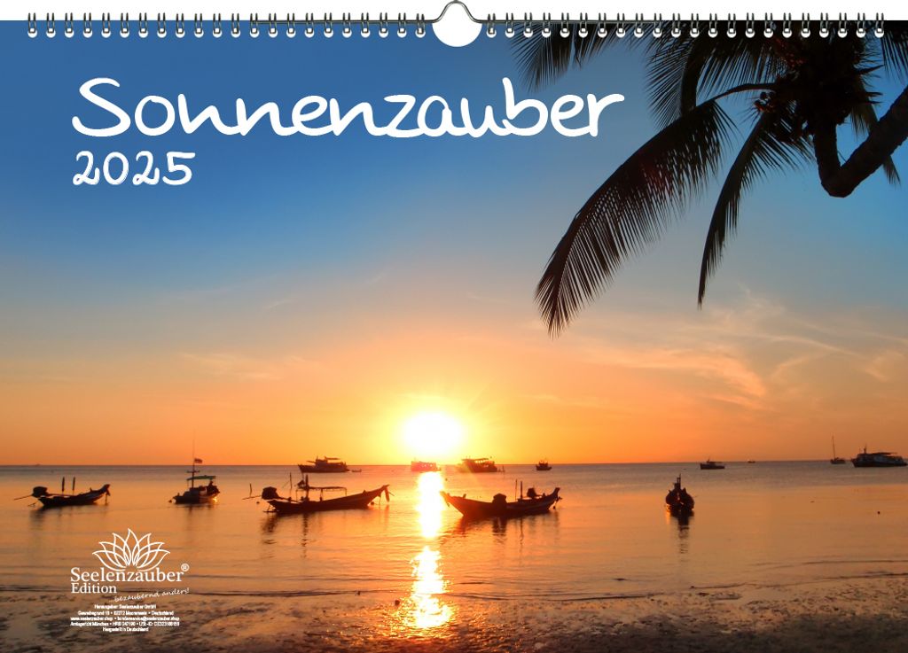 Sonnenzauber DIN A3 Kalender für 2025 Sonne - Seelenzauber