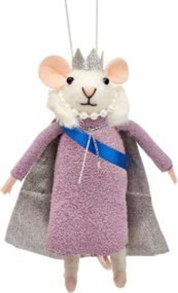 Reine des souris Pendentif de Noël en feutre - Sass & Belle Image du produit 