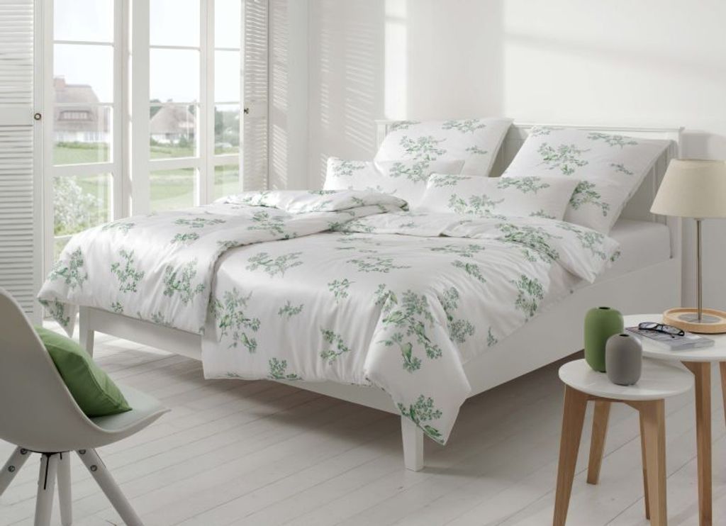 ELEGANTE Bettwäschegarnitur 80/80 135/200 Lovely Farbe minze