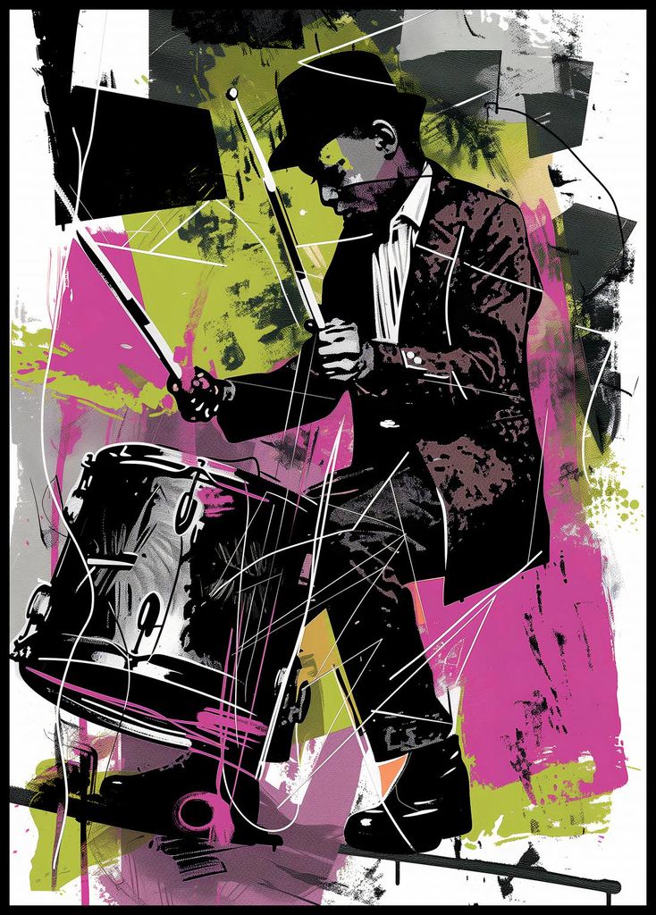 Plakat 67,5x95cm Schlagzeugenergie