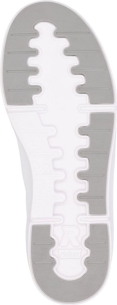 Rieker Damen Sneaker aus Leder im mehrfarbigen Design mit loser Einlage 41909, Größe:37 EU, Farbe:Weiß