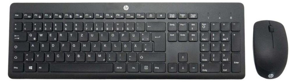 Hp 230 Kit Mouse E Tastiera Wireless Nero Qwertz Layout Immagine del prodotto 