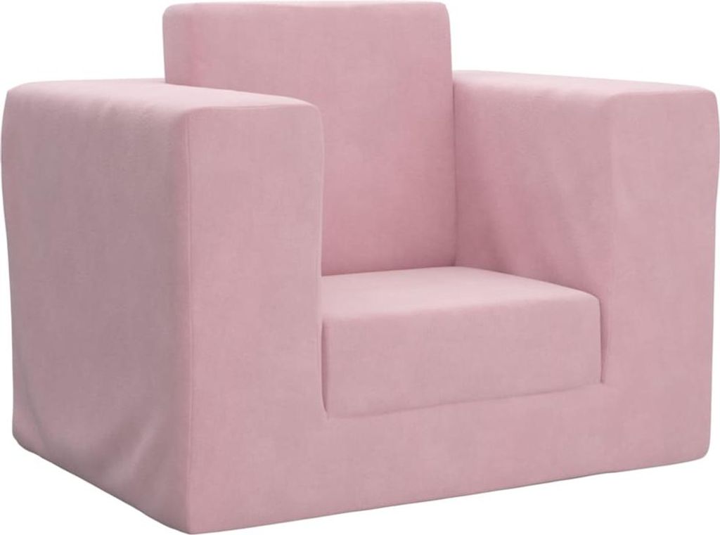 Schlafsofa für Kinder Rosa Weicher Plüsch
