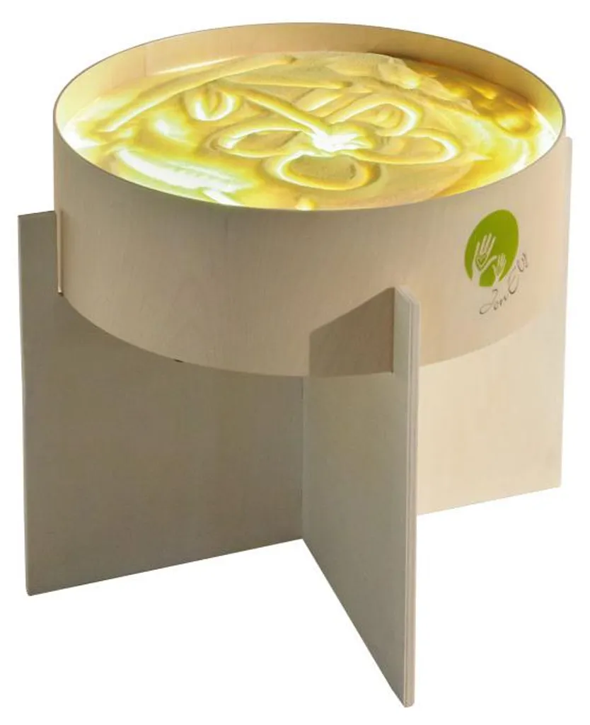 Support bois pour seau à lumière robuste avec finition chêne clair - 5