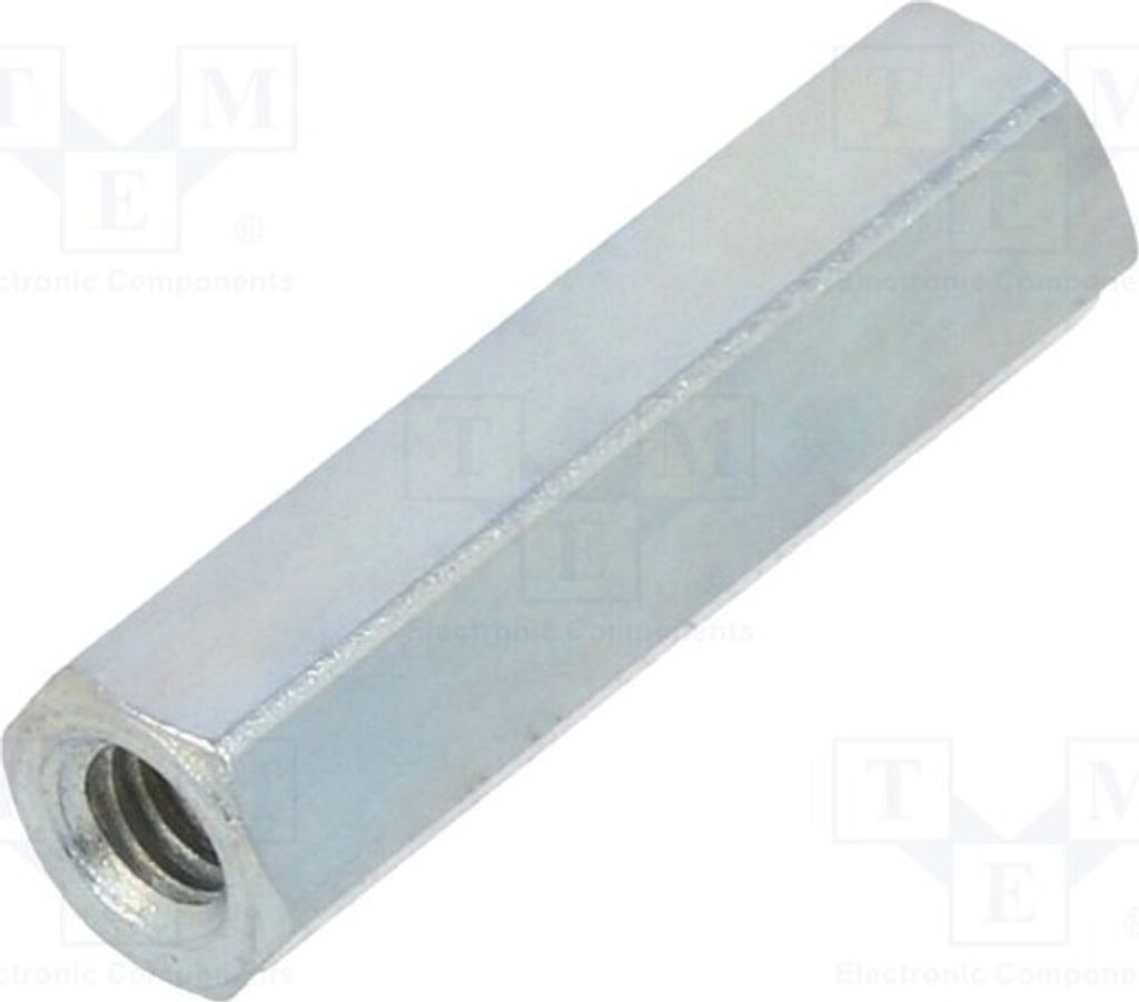 10x Distanzmuffe mit Gewinde 15mm Innengew: M2,5 sechskant 1212X15 Distanzelement