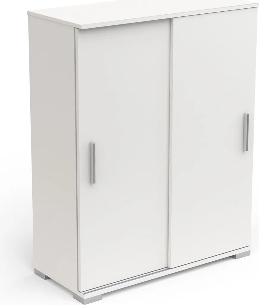 Commode gain de place IZZY blanche pour optimiser petits studios