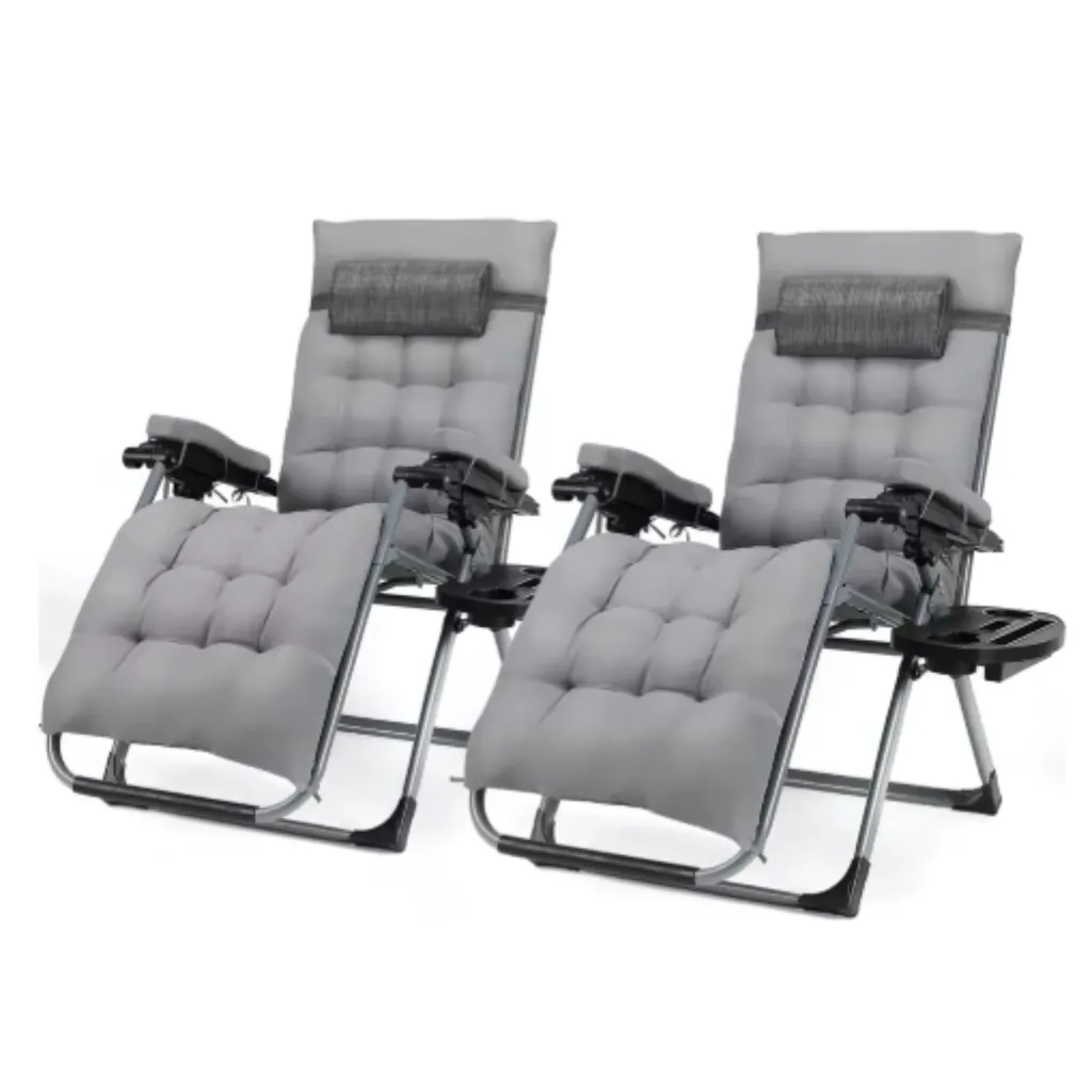 Chaise longue pliable idéale pour camping et détente bord de piscine