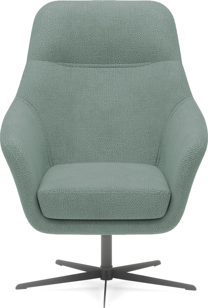 Relax Collection Drehstuhl CUBO – Komfortabler Sessel Drehfunktion Modernes Design Drehfunktion Perfekt für Büro Wohnzimmer und Relaxzonen 76x9...