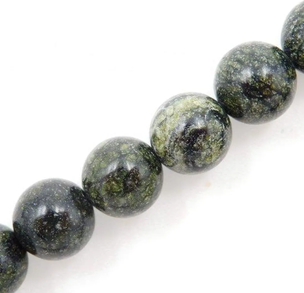 Kit perles de jade vert 8 mm avec fil pour créer vos propres bracelets