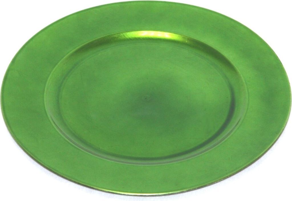 Platzteller Kunststoff Ø 33 cm grün - 6 Stück Produktbild 