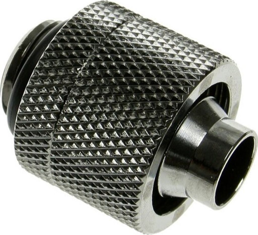 Bitspower Anschluss gerade G1/4 Zoll AG auf 16/10mm - schwarz glänzend