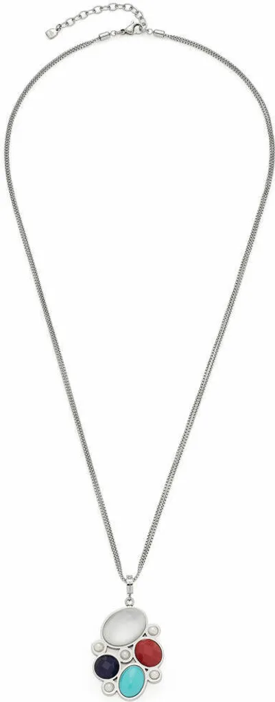 Collana Leonardo Jewels 017922 Como in Acciaio e Perle di Vetro