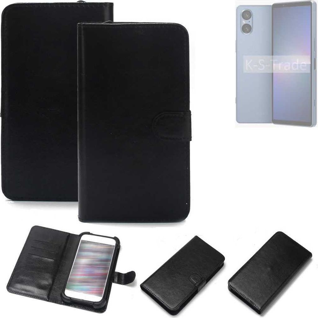 K-S-Trade Handyhülle Schutzhülle kompatibel mit Sony Xperia 5 V Handy Schutz Hülle Handyhülle Bumper schwarz 1x