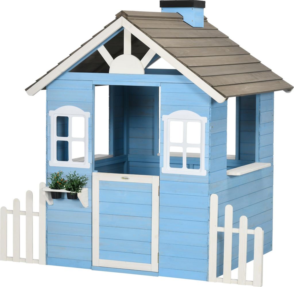 Outsunny Maison enfant exterieur cabane de jeu pour enfant Image du produit 