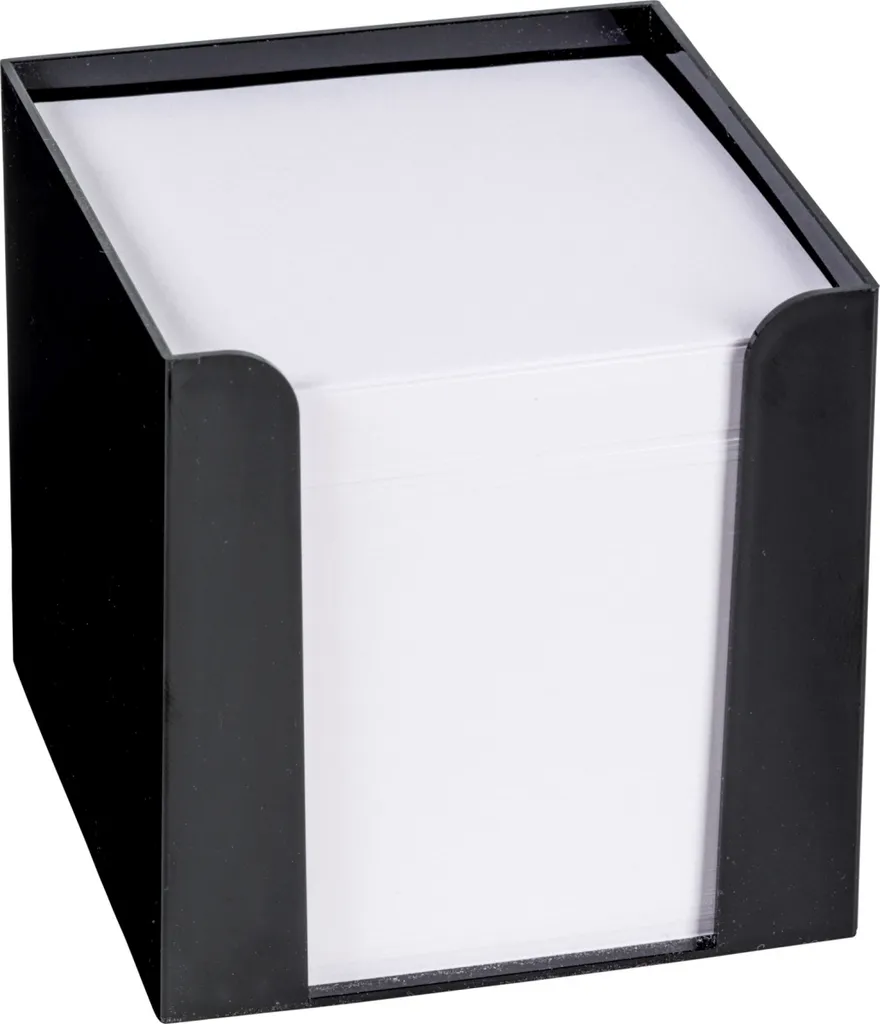 Bloc mémo König & Ebhardt Zettelb noir 9,5x9,5 cm de qualité