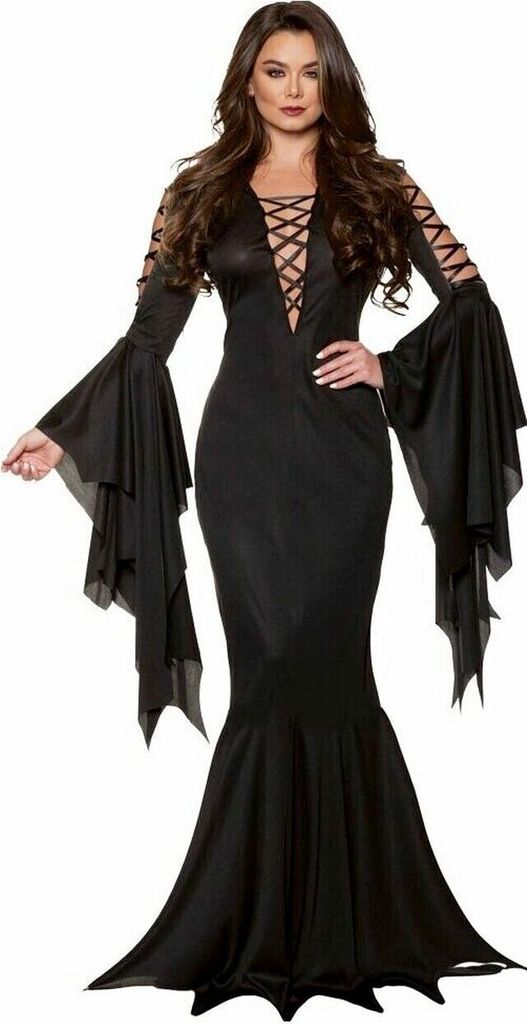 Vampiress Kleid - Halloween Kostüm Damen Größe: XS