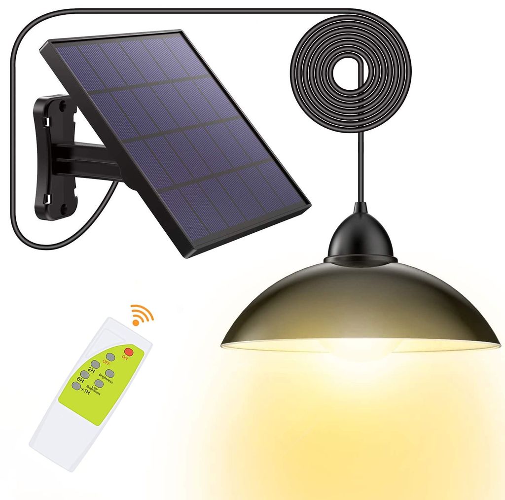 iQtech Solar 12 Solar-Pendelleuchte, Fernbedienung, 8 W Produktbild 