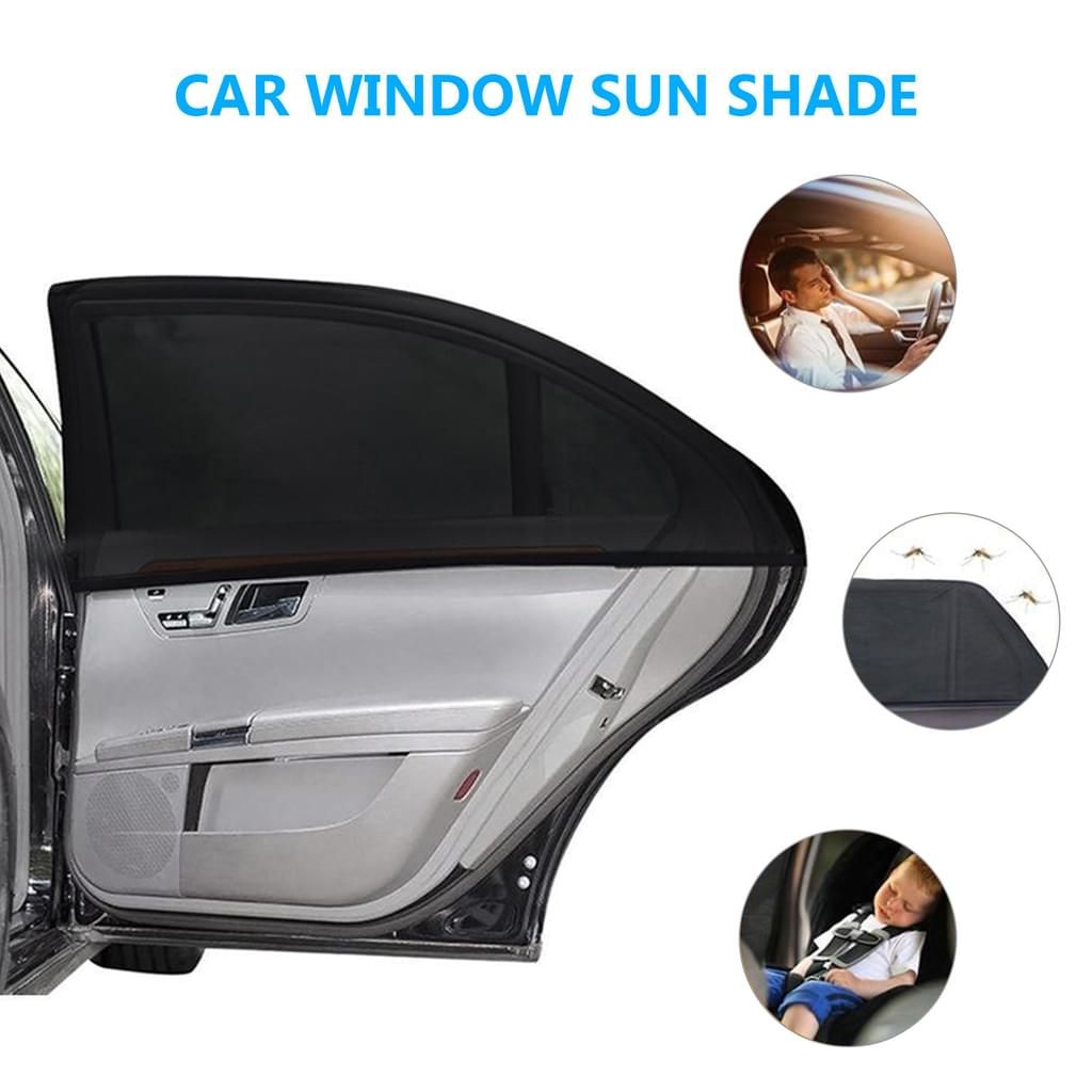 2x Sonnenschutz Rollo Seitenfenster Sonnenblende für Auto Kinder Abdeckung 