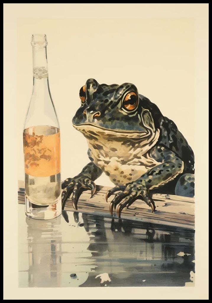 Plakat 68x98cm Reflexion des Rohrweihen