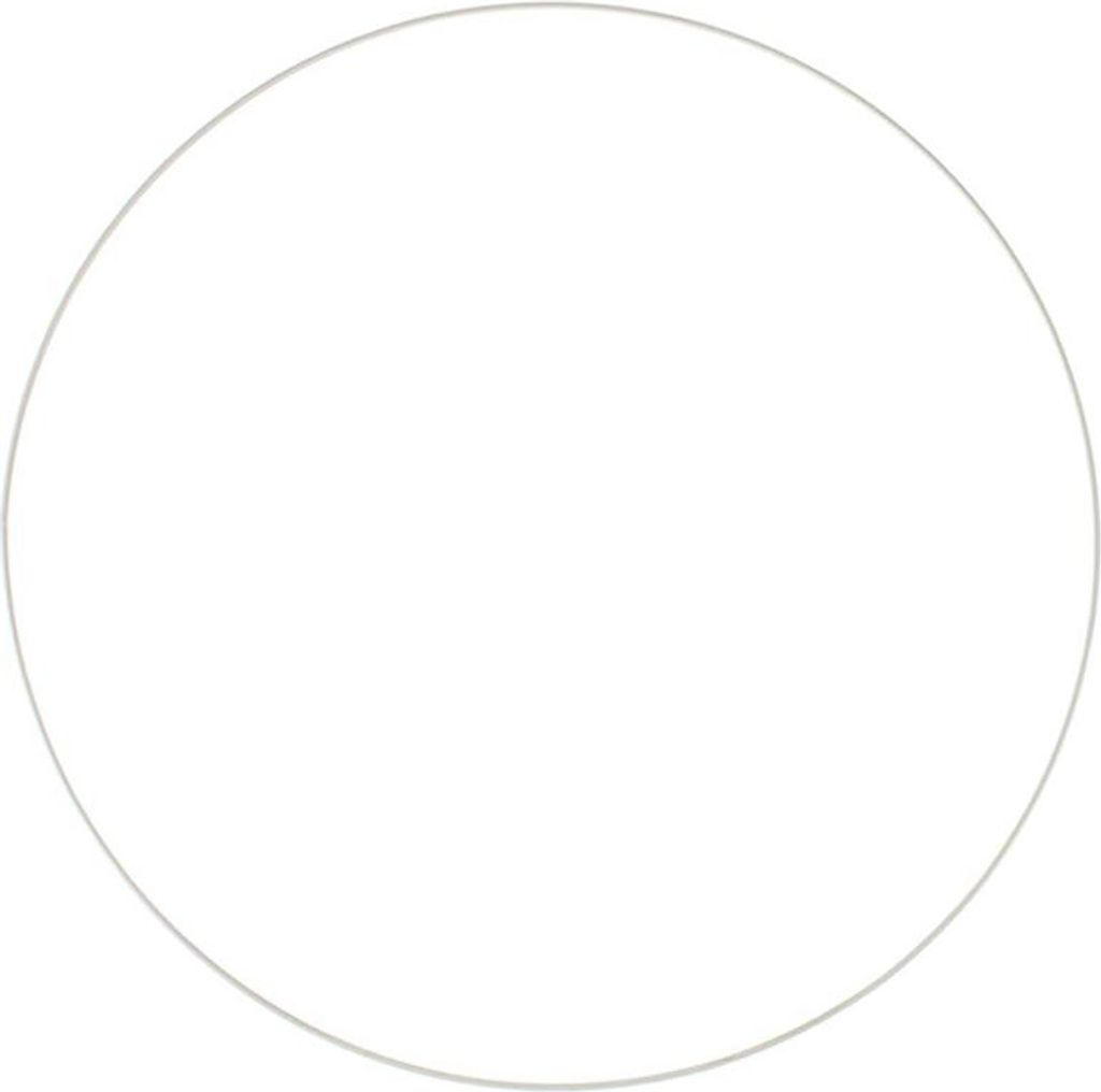 GLOREX Anneau métallique, blanc, métal, 500 mm, 500 mm, 0,5 Image du produit 