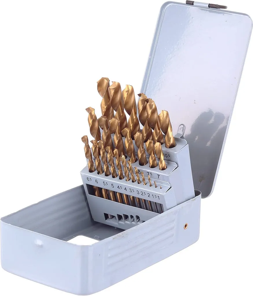 Set Punte Trapano Metallo Professionali | 25 Pezzi HSS-TiN 1-13mm