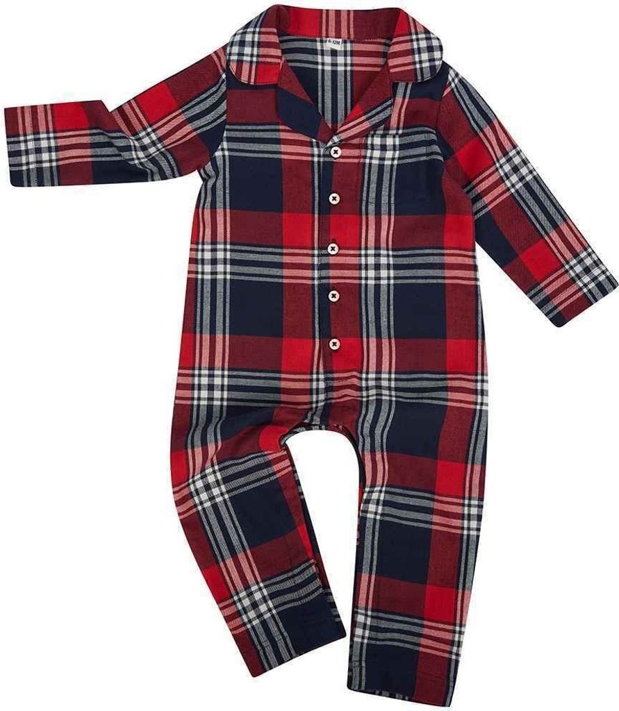 Larkwood - Schlafanzug für Baby PC4783 (92) (Rot/Marineblau)