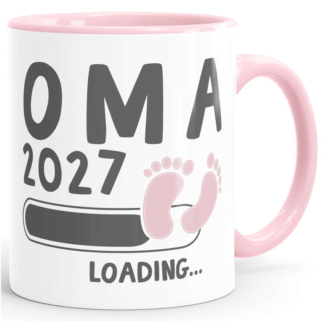 Tasse Schwangerschaft verkünden - Oma 2027 Loading - Geschenk für werdende Omas - Keramik MoonWorks