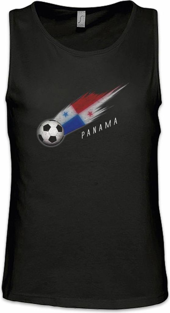 Urban Backwoods Panama Football Comet I, Ärmelloses T-Shirt, Farbe: Schwarz, Größe: 2XL