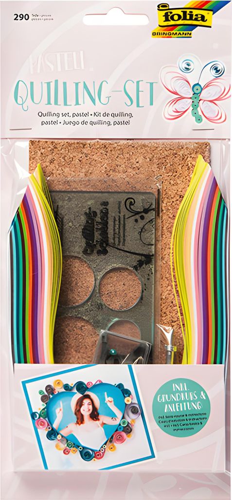 folia Quilling-Set PASTELL 290-teilig