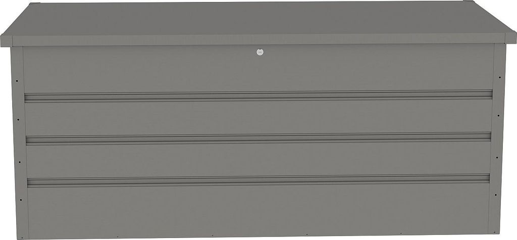 Gartenbox aus verzinktem Stahl grau - 750L - TOMASO