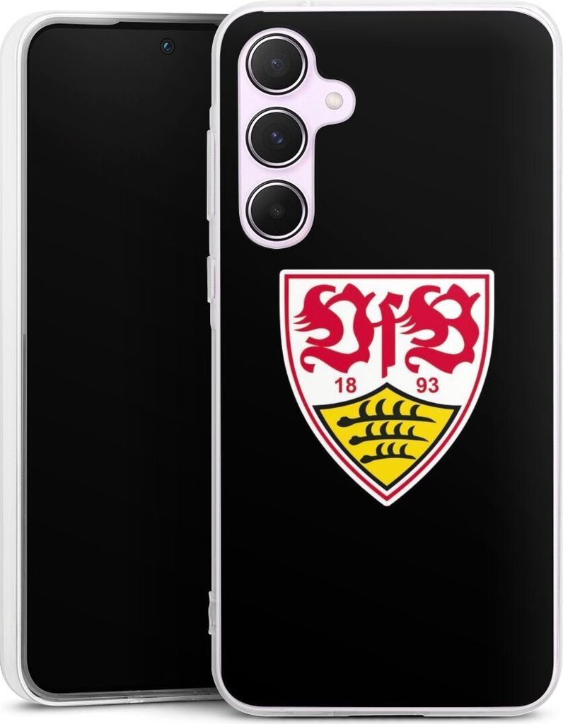 DeinDesign Handyhülle für Samsung Galaxy A55 5G Silikon Hülle Case Smartphone Schutzhülle Offizielles Lizenzprodukt VfB Stuttgart Wappen
