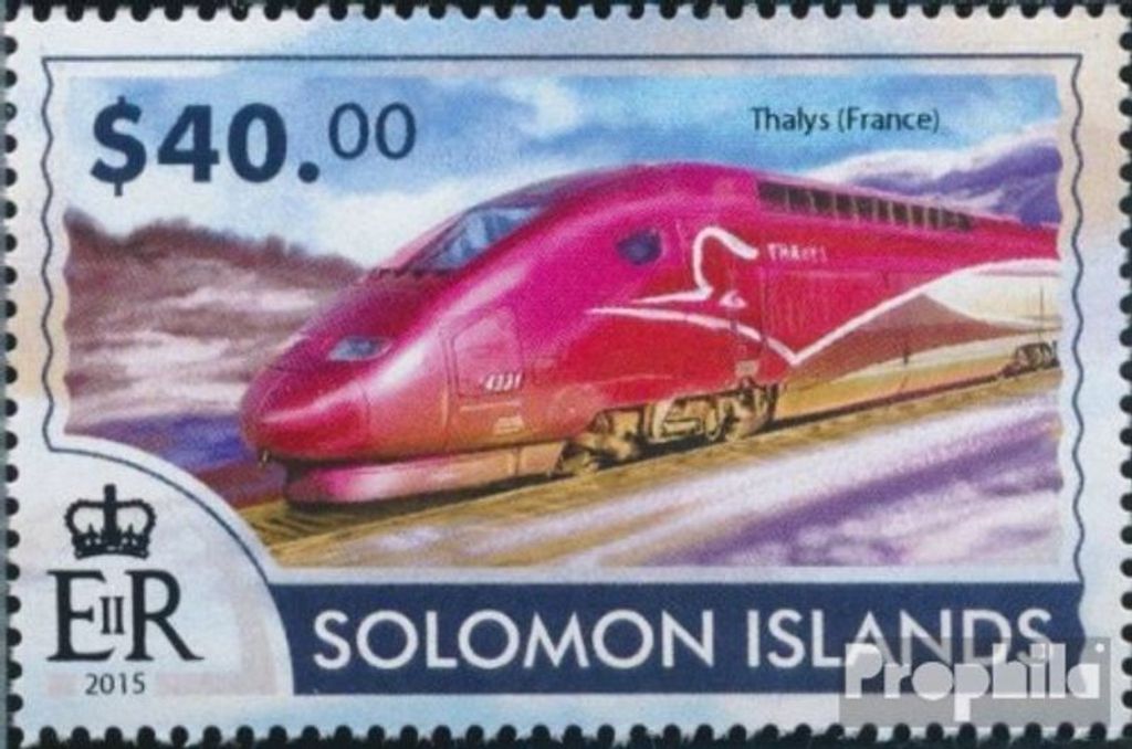 Briefmarken Salomoninseln 2015 Mi 3181 (kompl. Ausg.) postfrisch Hochgeschwindigkeitszüge