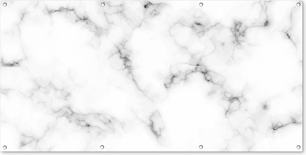 MuchoWow 160x80 cm Outdoor-Poster Gartendeko Sichtschutz Garten Poster für den Garten Marmor - Textur - Grau - Schwarz