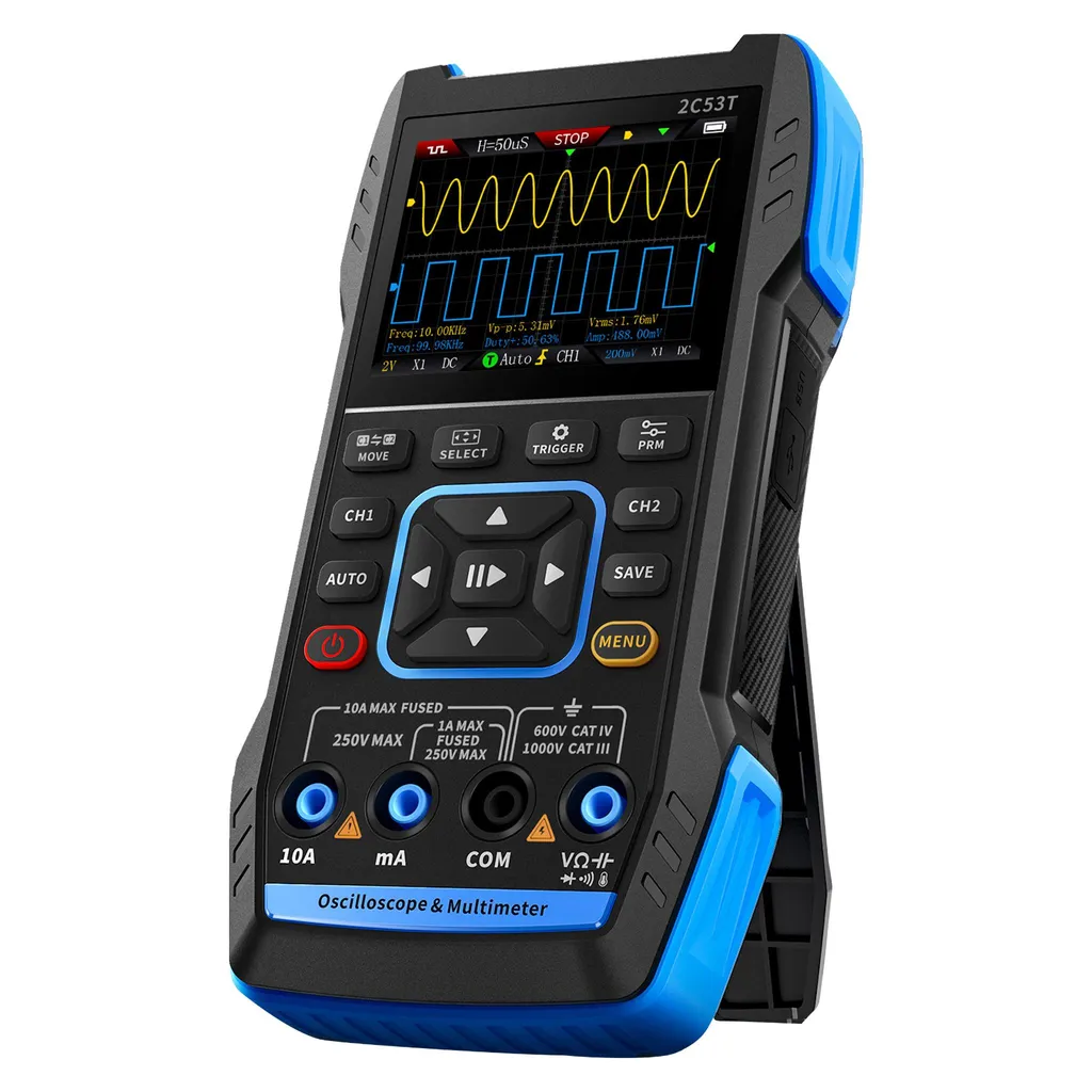 Oscilloscope Numérique 2 Voies 250 MSPS avec Générateur de Signaux 2 MHz
