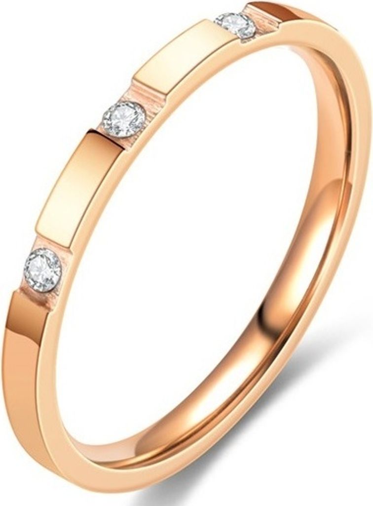 UL-17510 Damenring in Gold - 55mm Zirkon Schmuck KP17510