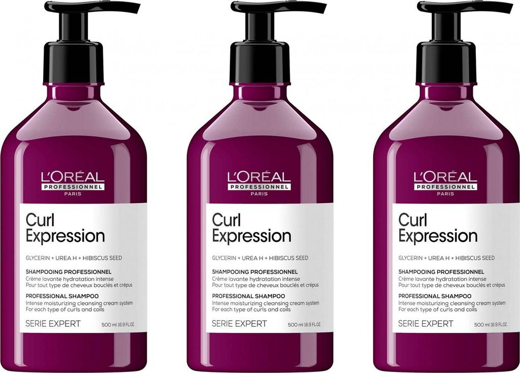 Curl Expression Intense Moisturizing Cleansing Cream 3x500 ml