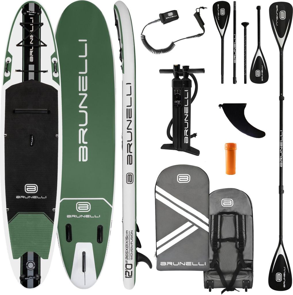 BRUNELLI 12.0 Woven X Fusion Double Layer iSUP Board Stand Up Paddle Set 365cm Type B