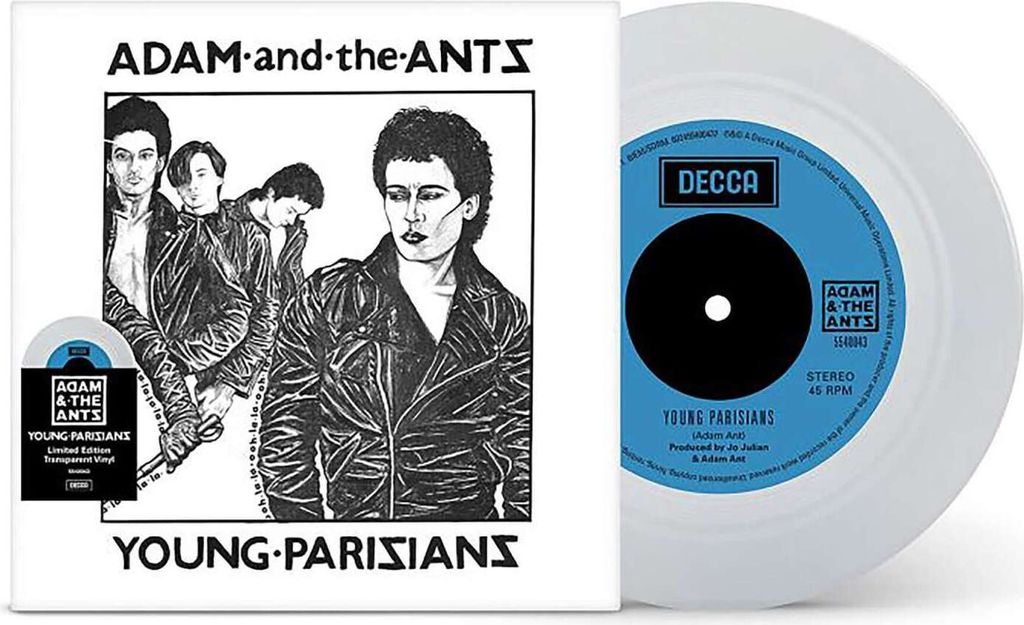 Adam & The Ants: Young Parisians / Lady (Limited Edition) (Translucent Vinyl) - - (Single 7" / PopRock)