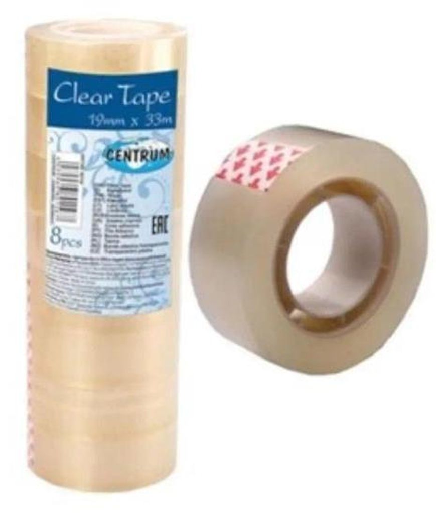 Büroklebeband 19 mm x 33 m (8 Stück) 80156 – Centrum Produktbild 