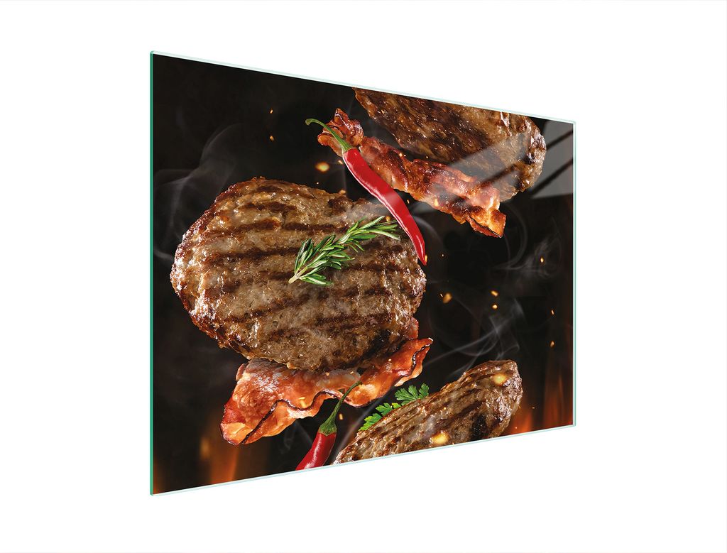 Schneidebrett Herdabdeckplatte Multiglasschneidplatte 30x22 cm Grill Essen