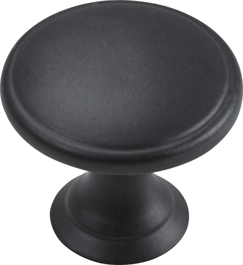 Hettich Möbelknopf Zinkdruckguss schwarz Ø 32,0 mm - 1 Produktbild 