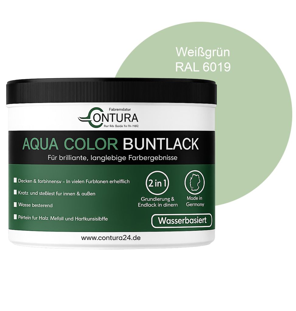 Contura 250ml. Buntlack Lackfarbe Lack Außen Innen Holz Produktbild 